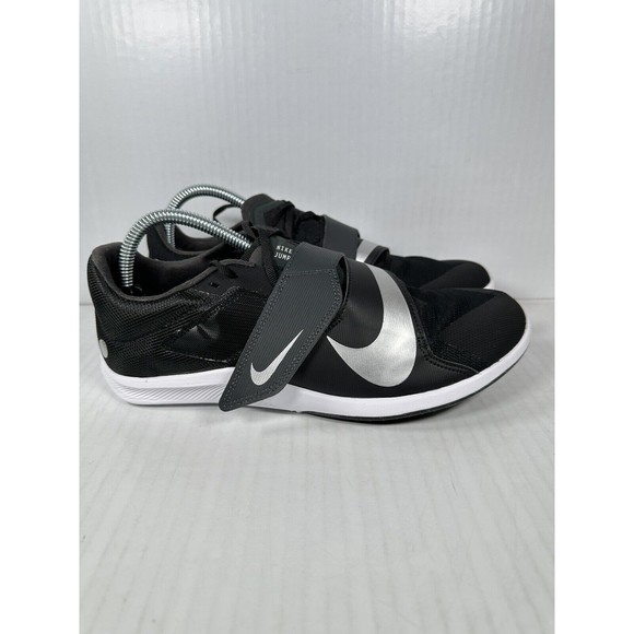 Nike Mens Zoom Rival Jump Black Silver Track Field Shoes Size 9.5 DR2756-001 NEW - Picture 1 of 8